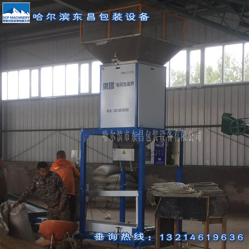 油菜籽高粱電動定量包裝機，雜糧綠豆打包秤廠家價格